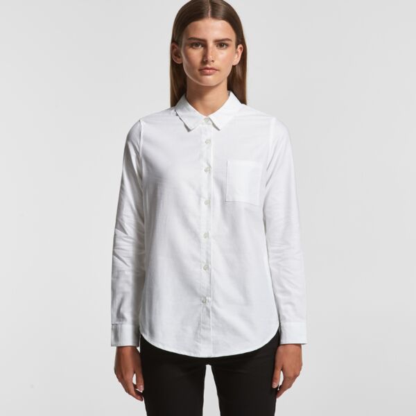 AS Colour Womens Oxford Long Sleeve Shirt Thumbnail
